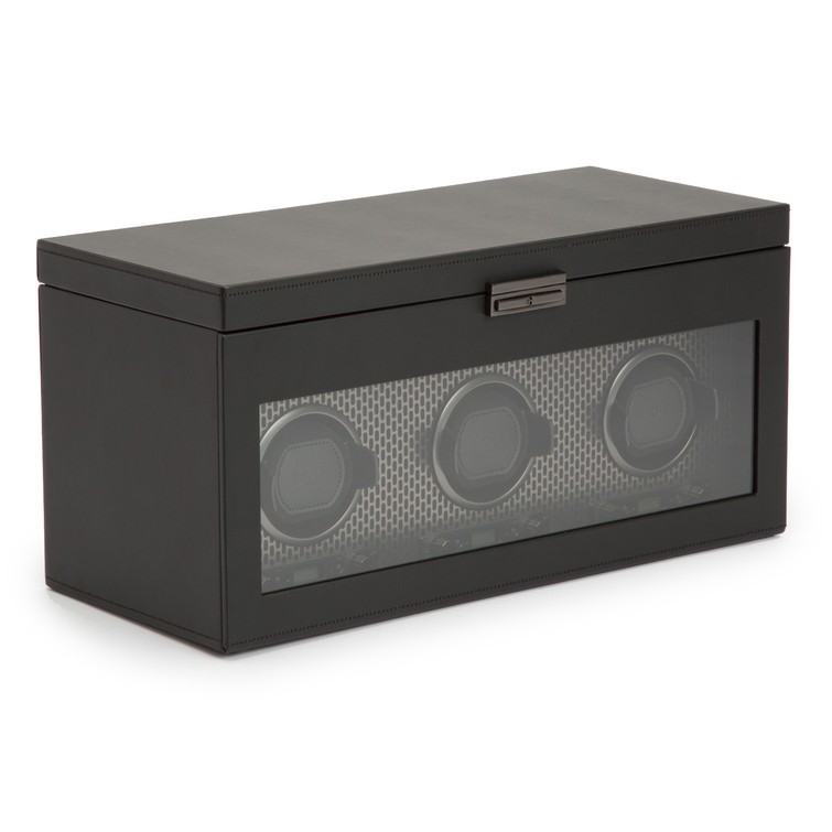 Axis Triple Watch Winder with Storage
