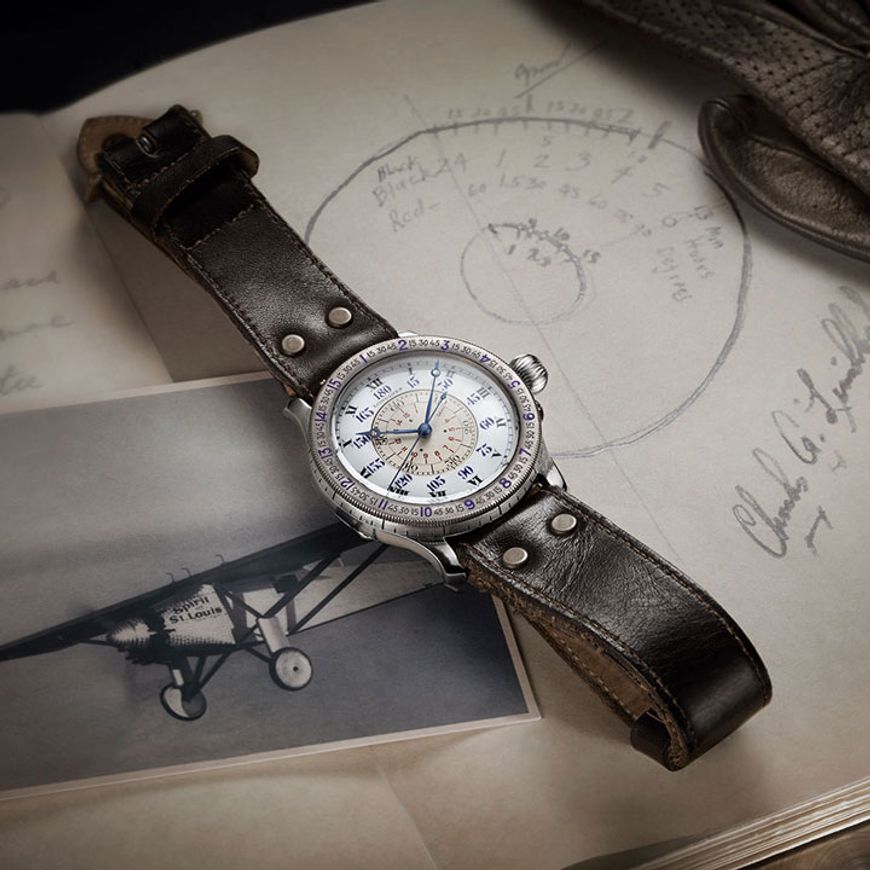 historické hodinky Charlese Lindbergha